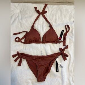 ✨NWT Max Studio Rust Bikini Set M/C-cup
